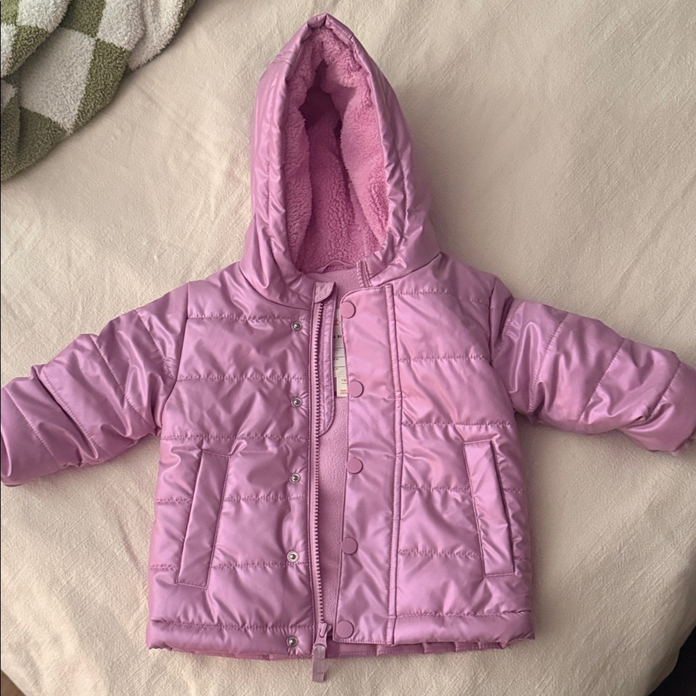 Cat & Jack Pink Puffer Jacket